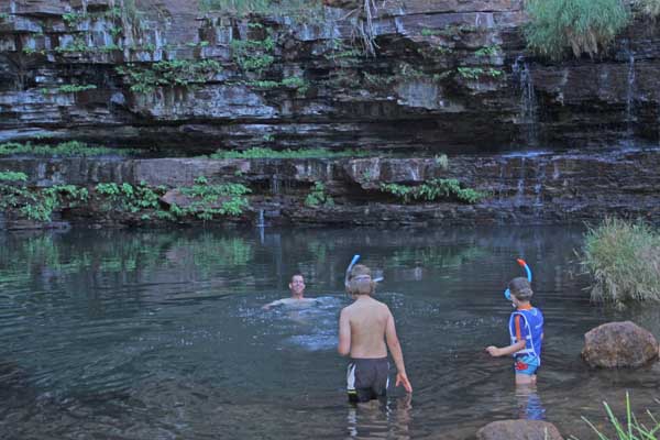 Schwimmen in der Gorge